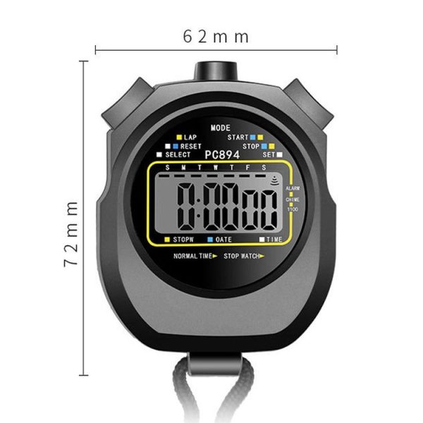 PC894 Electronic Stopwatch Timer Sports Fitness Training Referee Stopwatch - Image 2