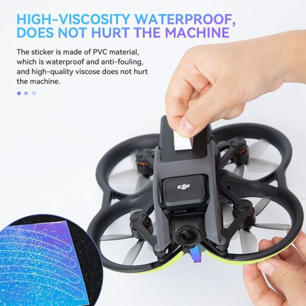 Decorative Stickers For DJI Avata Night Reflective Warning Sticker, Color: Gradient Color - Image 4