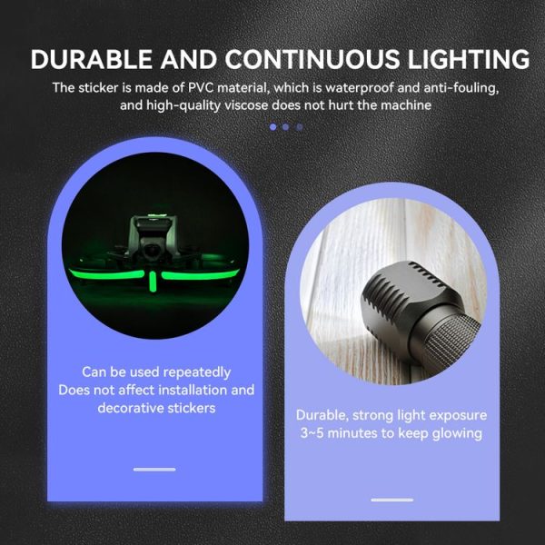 Decorative Stickers For DJI Avata Night Reflective Warning Sticker, Color: Gradient Color - Image 5