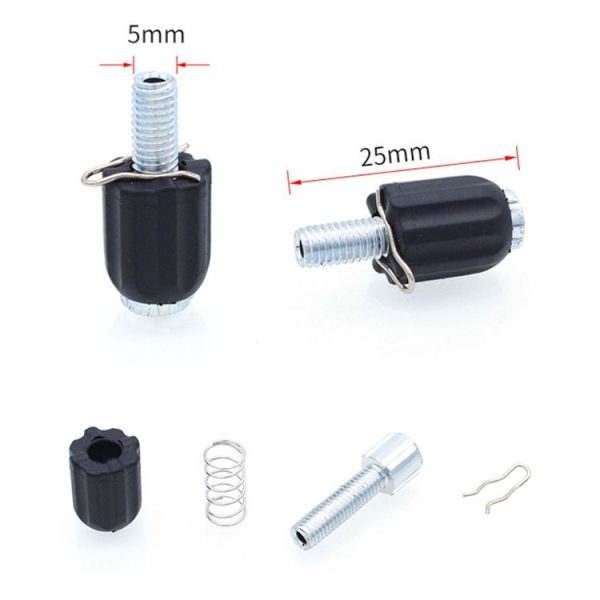 20 PCS Mountain Bike M5 Variable Speed Brake Adjustment Screw (Black) - Image 3