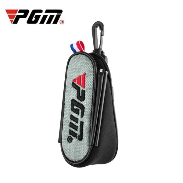 PGM SOB005 Golf Ball Bag Light Waist Bag Magnetic Suction Mini Ball Bag (Grey)