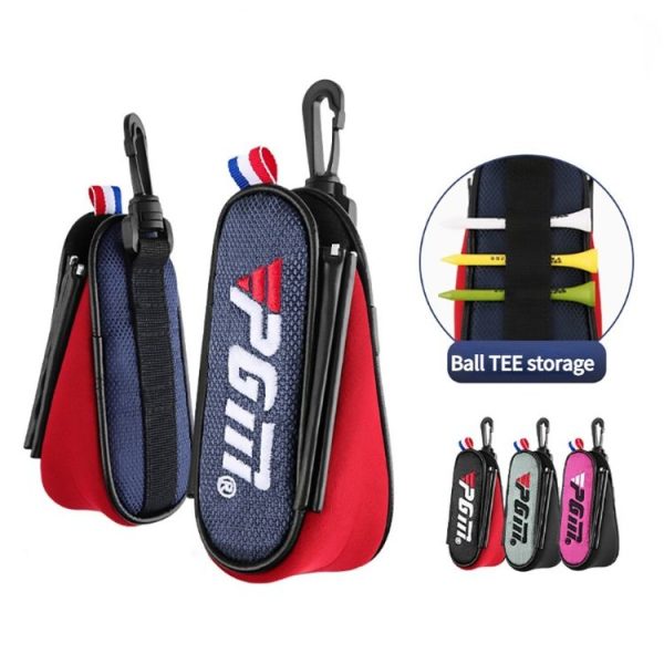 PGM SOB005 Golf Ball Bag Light Waist Bag Magnetic Suction Mini Ball Bag (Grey) - Image 3