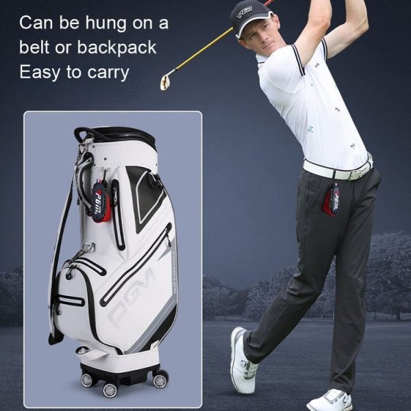 PGM SOB005 Golf Ball Bag Light Waist Bag Magnetic Suction Mini Ball Bag (Grey) - Image 6