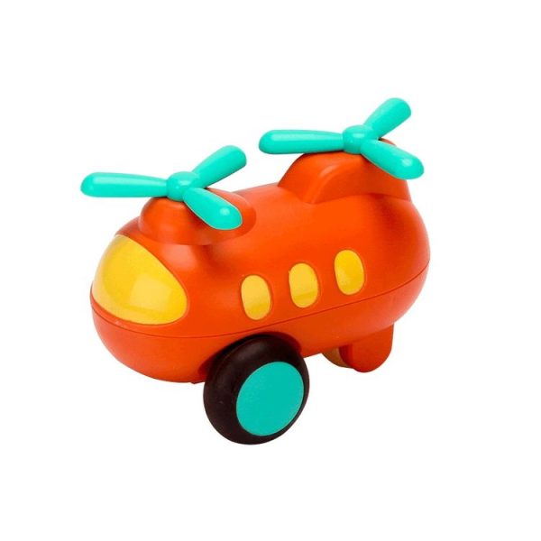 Children Cartoon Fell-Resistant Mini Inertial Pull Back Toy Car (Transport Aircraft)