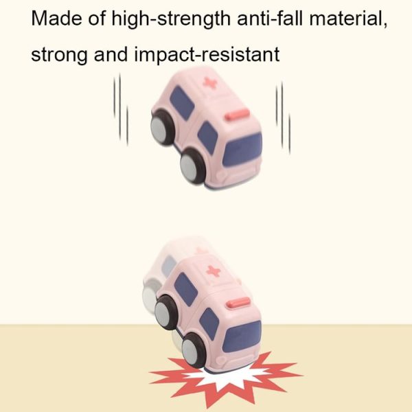 Children Cartoon Fell-Resistant Mini Inertial Pull Back Toy Car (Transport Aircraft) - Image 4