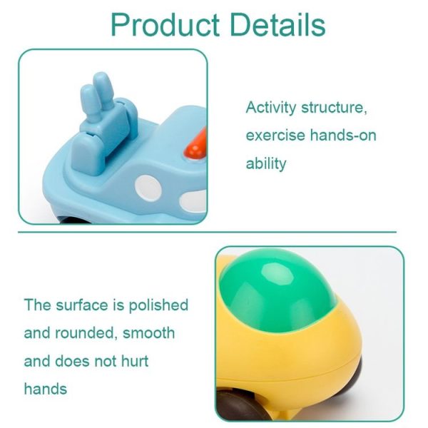 Children Cartoon Fell-Resistant Mini Inertial Pull Back Toy Car (Transport Aircraft) - Image 5