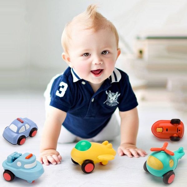 Children Cartoon Fell-Resistant Mini Inertial Pull Back Toy Car (Transport Aircraft) - Image 6