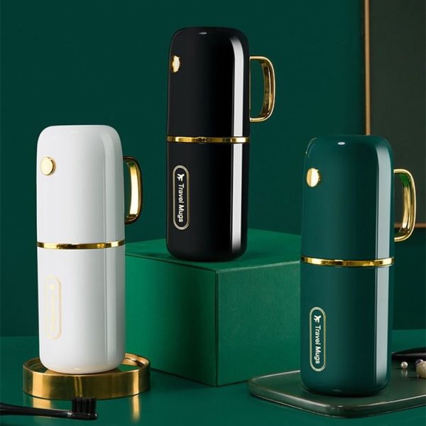 JM043 Home Mouthwash Cup Set Couple Convenient Travel Toothbrush Box, Style: 3 Cups White - Image 2