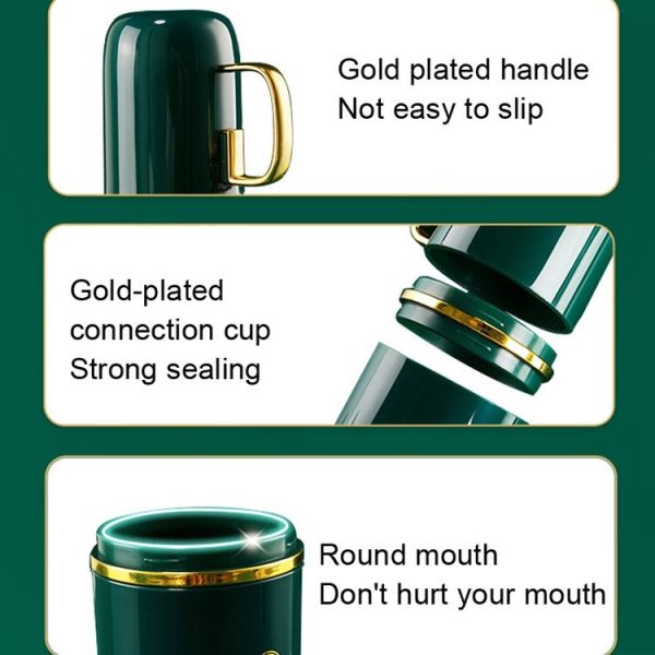 JM043 Home Mouthwash Cup Set Couple Convenient Travel Toothbrush Box, Style: 3 Cups White - Image 3
