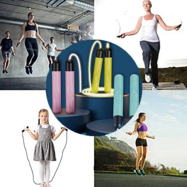 Glowing Skipping Rope Fitness Exercise Student Racing Training (Blue) - Image 6