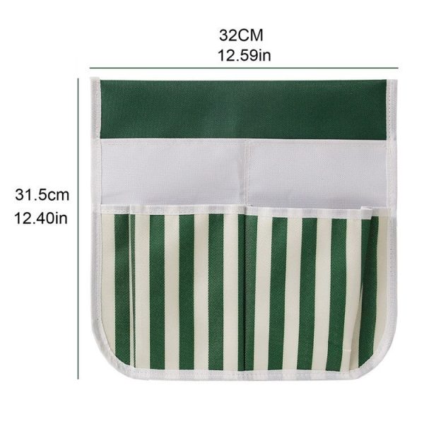 MTP-635 Gardening Bench Cart Tool Storage Bag (Green Beige Stitching) - Image 3