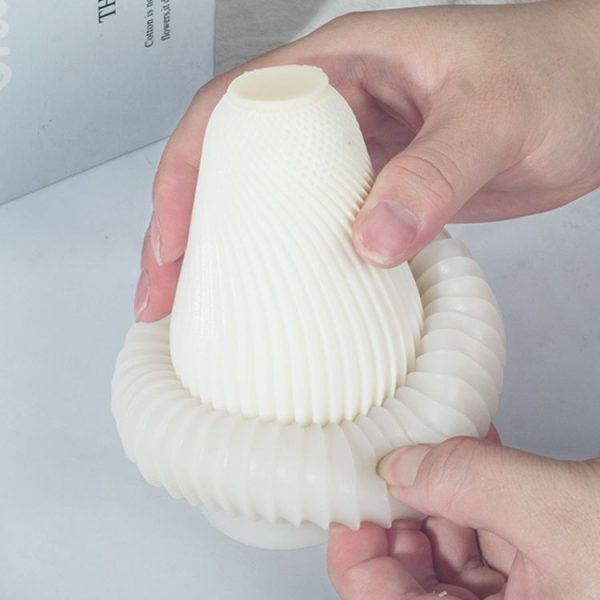 Geometric Scented Candle Silicone Mold, Specification: LZ-396+Tool Set - Image 5