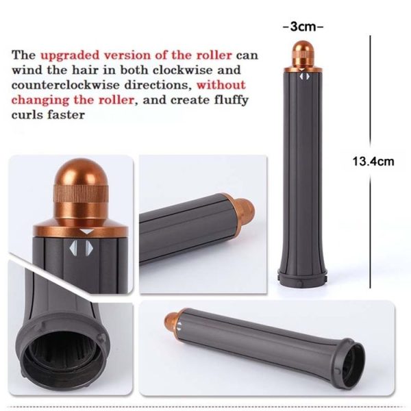 13.4cm Upgraded Long Barrel Curling Iron for Dyson HD01 / 02 / 03 / 04 / 08 Hair Dryer 30mm Gold - Image 4