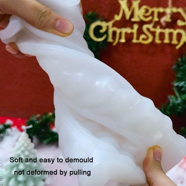 Christmas DIY Scented Candle Silicone Mold, Color: White (SD-85) - Image 4