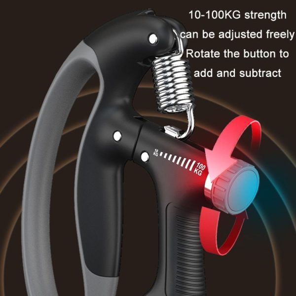 10-100KG Adjustable Electronic Grip Arm Muscle Training (Black) - Image 5