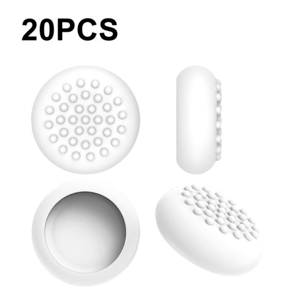 20 PCS Peripheral Button VR Handle Rocker Silicone Protective Cover, For Meta Quest 2 (White)