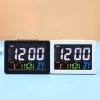 G2000 Color Screen Date Temperature Display Alarm Clock Desk Clock (Black) - Image 2