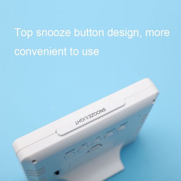 G2000 Color Screen Date Temperature Display Alarm Clock Desk Clock (Black) - Image 5