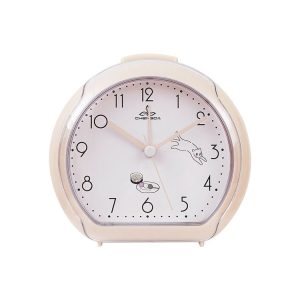 Cute Children Small Alarm Clock Bedside Night Light Clock (A306 Beige)