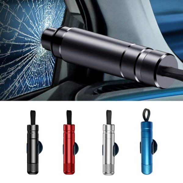 Vehicle Safety Hammer Multifunctional Underwater Emergency Window Breaker (Silver) - Image 2