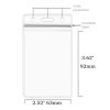 20 PCS Transparent PVC Vertical Plastic Card Sleeves Waterproof ID Card Sleeves Badges - Image 2