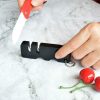 4 PCS Outdoor Knife Sharpener Speeder Mini Knife Sharpener (Black) - Image 5