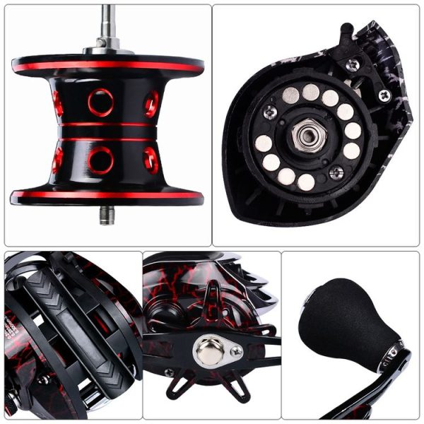 PROBEROS Metal Drop Wheel 18+1 Axis Axis Asian Fish Wheel (DW121L Left Hand) - Image 6
