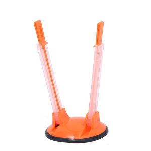 Baggy Rack Holder For Food Prep Bag Plastic Freezer Bag Ziplock Bag Holder Stand (Orange)
