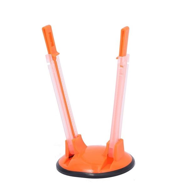 Baggy Rack Holder For Food Prep Bag Plastic Freezer Bag Ziplock Bag Holder Stand (Orange)