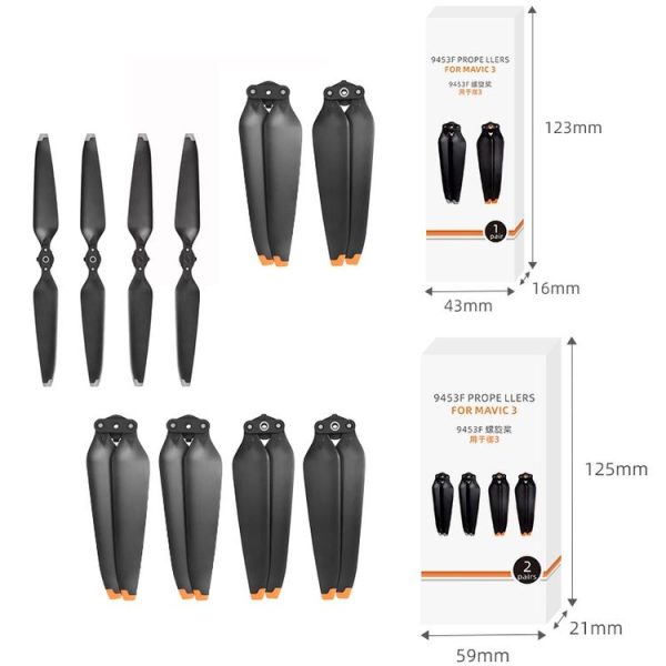 Mavic 3 2pairs 9453F-2 Orange Paddle Tip Quick Release Blades - Image 3