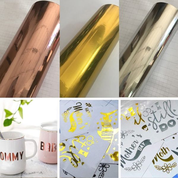 30cm x 100cm Glossy Metal Self Adhesive Vinyl Film DIY Cup Sticker Car Sticker, Color: Rose Gold - Image 4