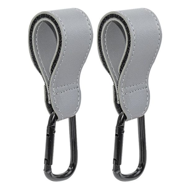 2 PCS Simple Multifunctional Electric Vehicle Bicycle Aluminum Alloy Climbing Buckle (Grey)