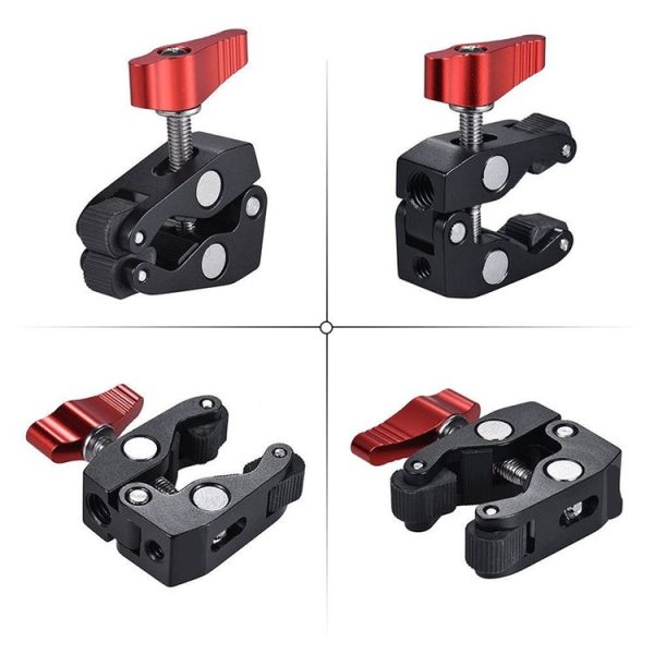 JMSUZ 124124 SLR Camera Rail Adjustable Clamp Crab Clamp+Magic Arm - Image 3