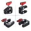 JMSUZ 124124 SLR Camera Rail Adjustable Clamp Crab Clamp (Red) - Image 3