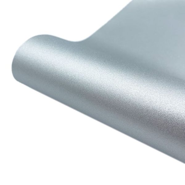 30 x 30cm Glitter Adhesive Craft Permanent Vinyl Film For Cup Wall Glass Decor (Silver)