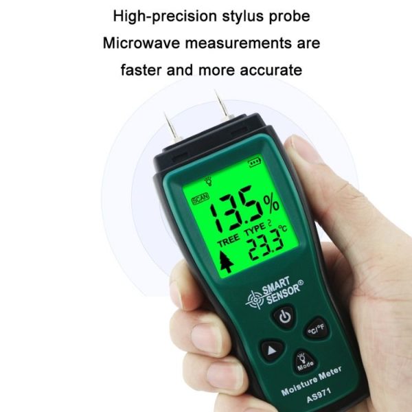 Smart Sensor AS971 Moisture Content Tester For Wood Furniture Making - Image 4
