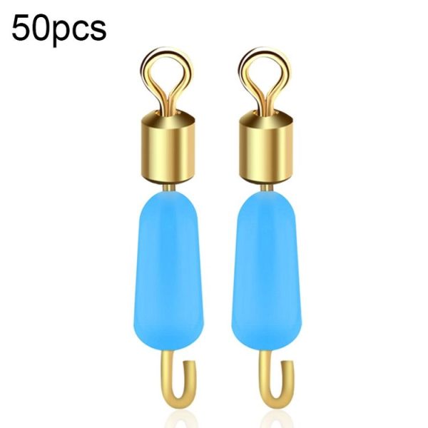 50 PCS HS-052 Silicone Eight-Shaped Ring Connector, Specification: Small (Blue)