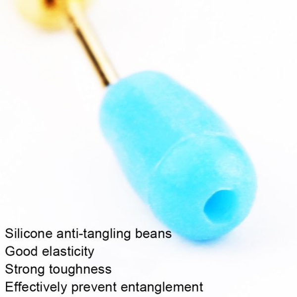 50 PCS HS-052 Silicone Eight-Shaped Ring Connector, Specification: Small (Blue) - Image 3