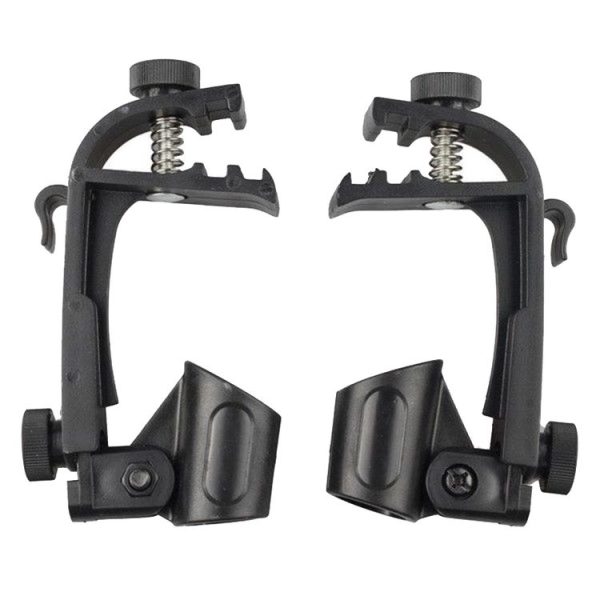 2 PCS Adjustable Clip On Drum Rim Shock Mount Microphone Mic Clamp Holder (M00661) - Image 2