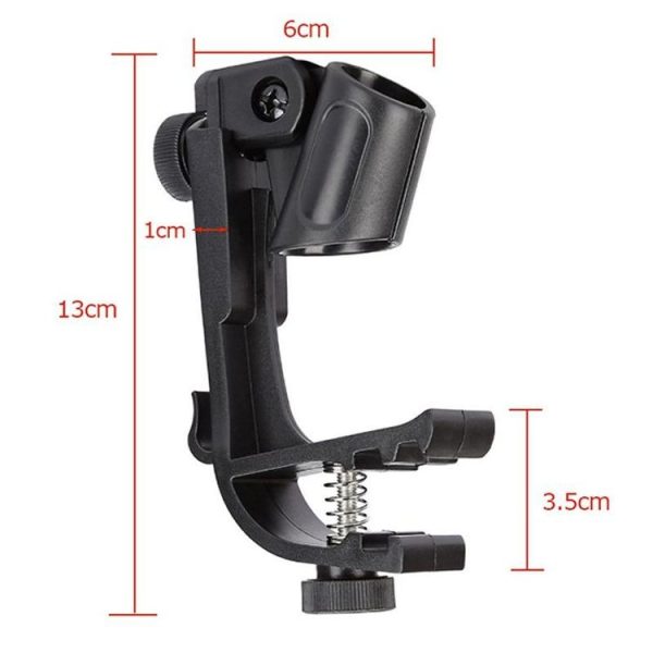 2 PCS Adjustable Clip On Drum Rim Shock Mount Microphone Mic Clamp Holder (M00661) - Image 3