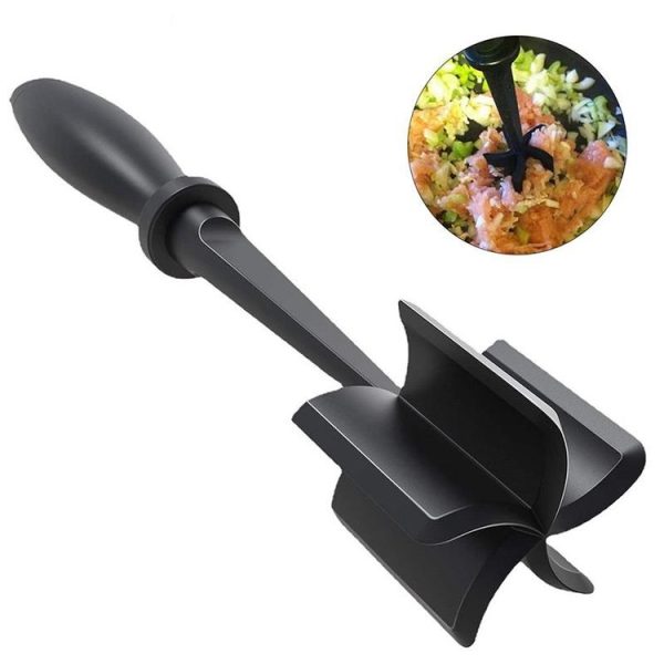 Meat Chopper Hand Held Stirring Grinder (Black) - Image 5