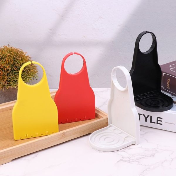 Foldable Laundry Detergent Drip Catcher Tray Cup Holder Soap Dispenser Gadget (Yellow) - Image 2
