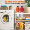 Foldable Laundry Detergent Drip Catcher Tray Cup Holder Soap Dispenser Gadget (Yellow) - Image 4