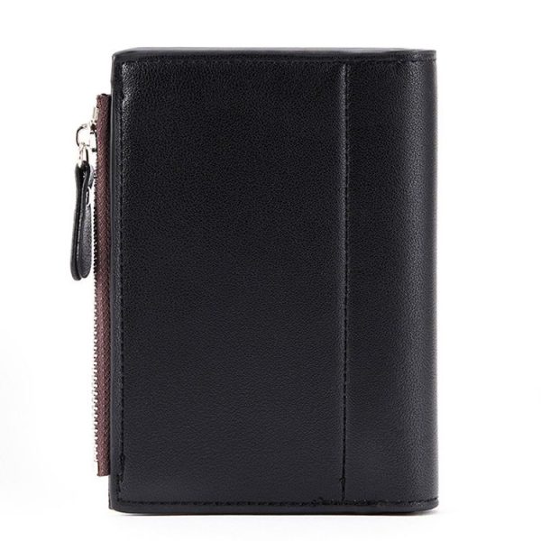 BEEDOVR 9902 Men Short Wallet Multi-card Zipper ID Bag (Black) - Image 4