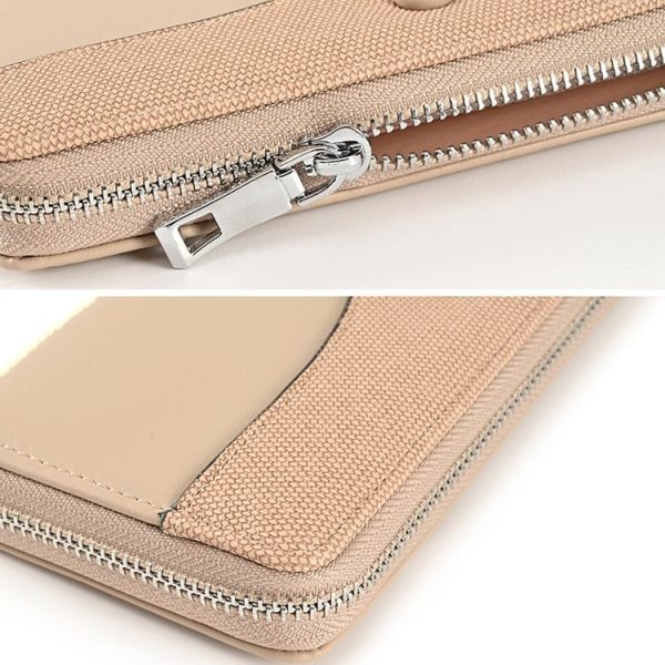 Women Purse Long Zipper Clutch Bag Large Capacity Cell Phone Bag (Blue) - Image 6
