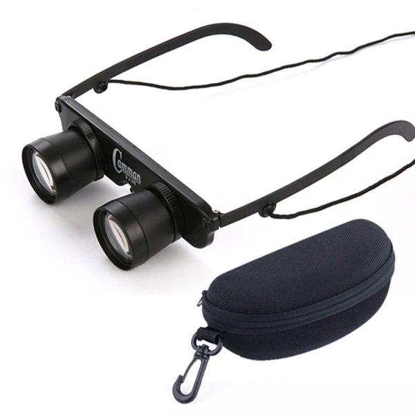 Camman 3 x 28 Adjustable Focus Glass Type Fishing Binoculars, Spec: With Zippered Glasses Case