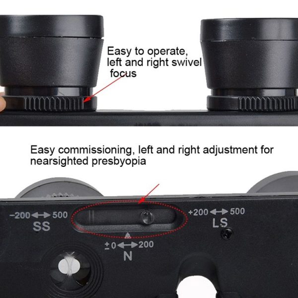 Camman 3 x 28 Adjustable Focus Glass Type Fishing Binoculars, Spec: With Zippered Glasses Case - Image 4