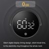 F1 Large Screen LED Electronic Rotating Kitchen Timer (Black) - Image 4