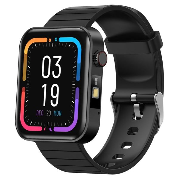 KOSPET Magic 3S 1.69 Inch Heart Rate Monitoring Bluetooth Calling Watch With Flashlight Function (Black)