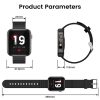KOSPET Magic 3S 1.69 Inch Heart Rate Monitoring Bluetooth Calling Watch With Flashlight Function (Black) - Image 3